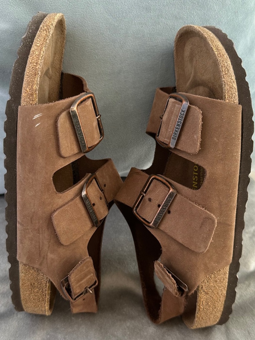 Birkenstock Milano, leather, tan size 38 or 7.5